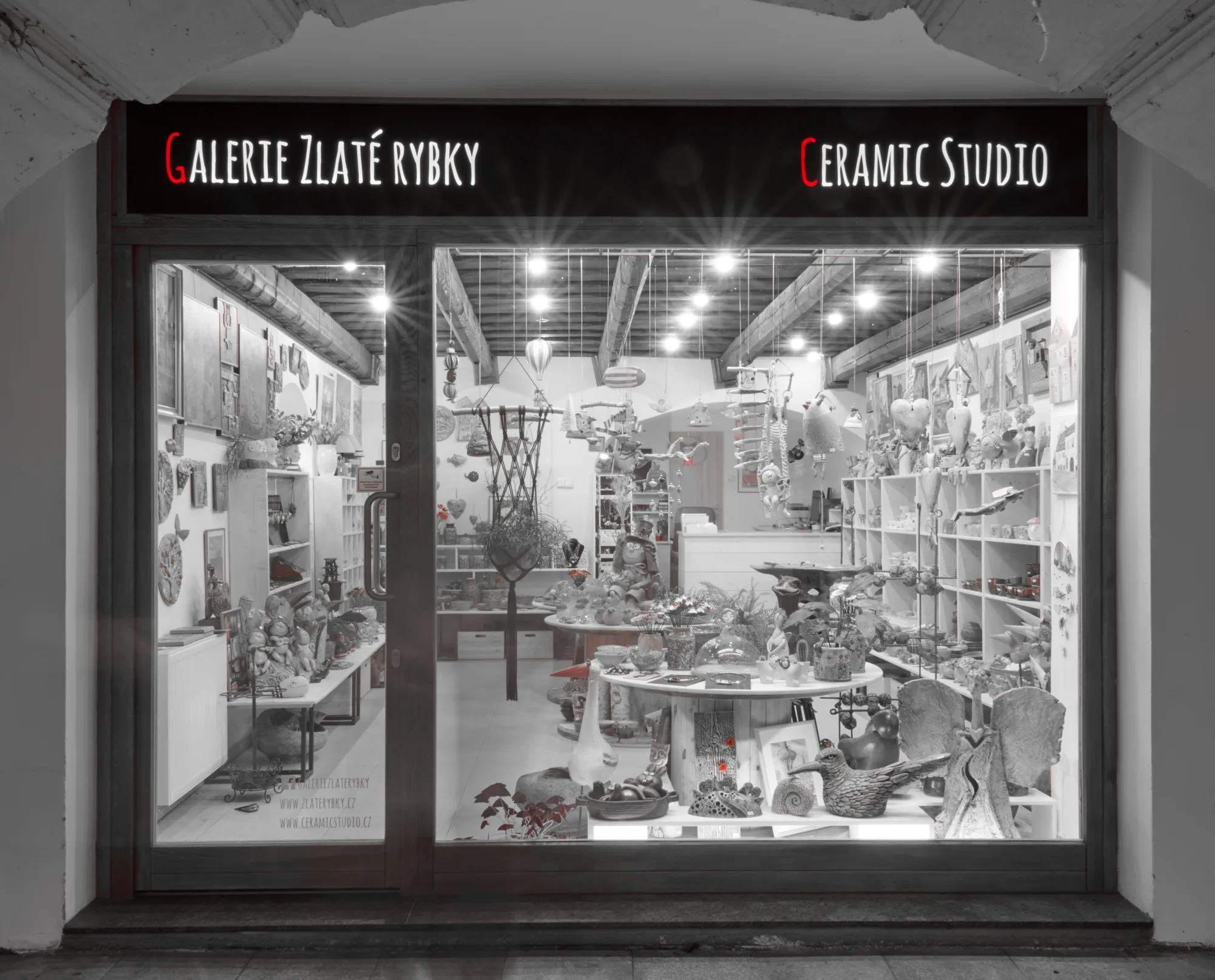 Interiér Galerie Zlaté rybky
