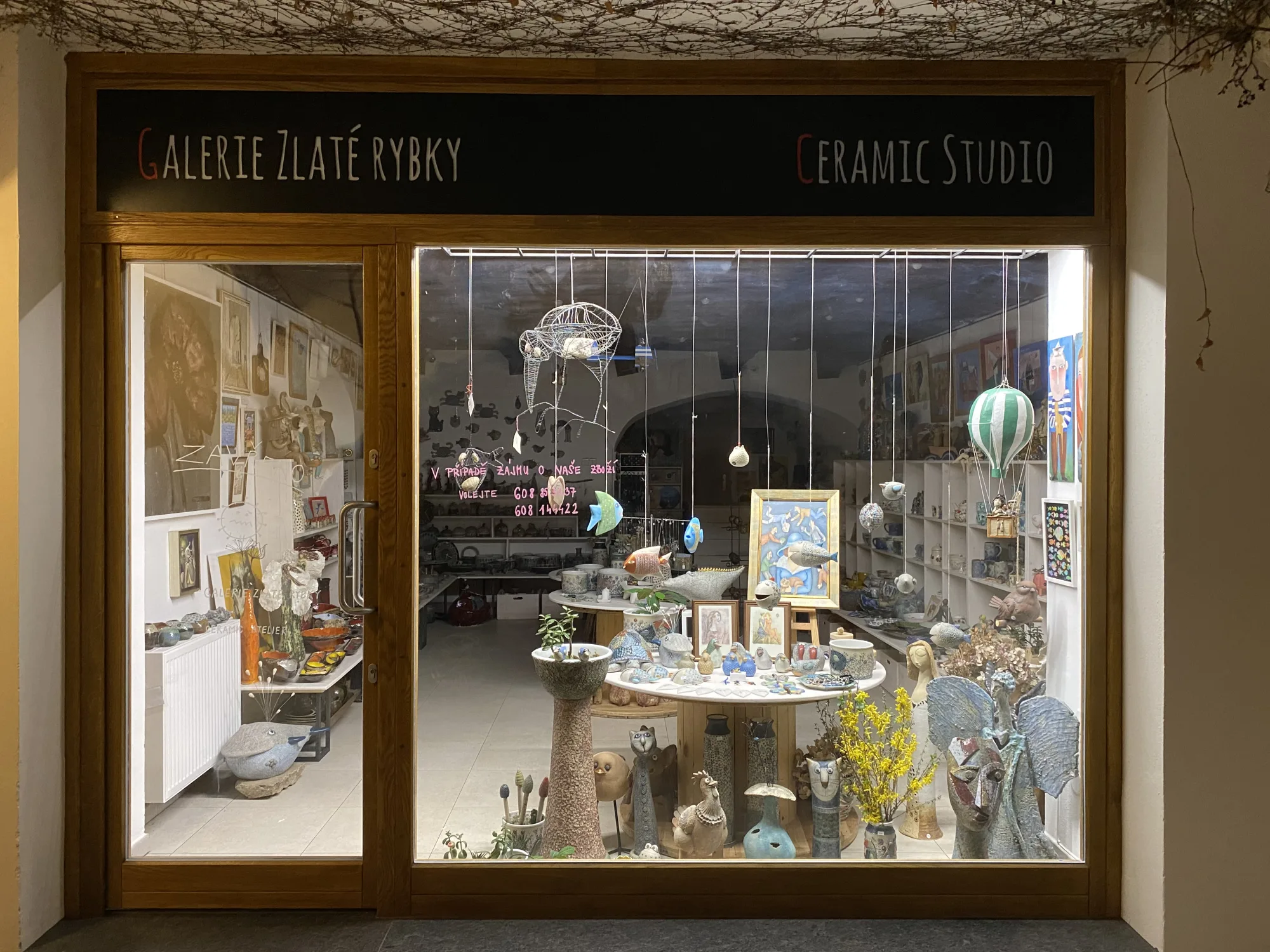 Interiér Galerie Zlaté rybky